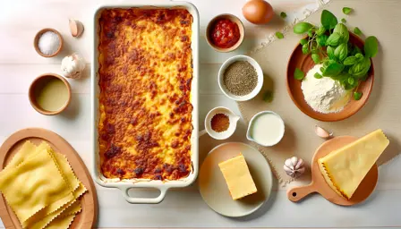 Cremet lasagne med sprød overflade