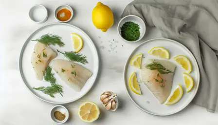 Delikate fiskefileter med citron og dild i airfryer