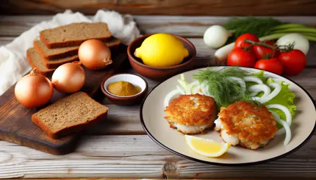 Delikate og Gyldne Fiskefrikadeller klar til madpakken