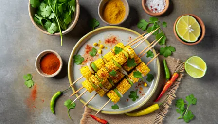 Friske Sommermajsspyd med Chili-Lime Glaze