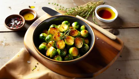 Karamelliserede Glaserede Rosenkål i Airfryer