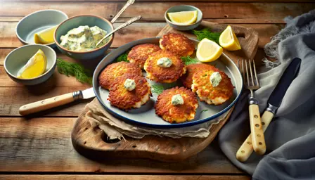 Saftige fiskefrikadeller med cremet citronsmør