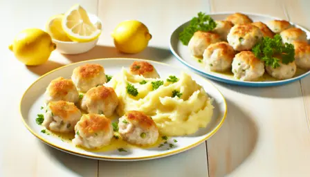 Kremede Fiskefrikadeller med Luftig Kartoffelmos