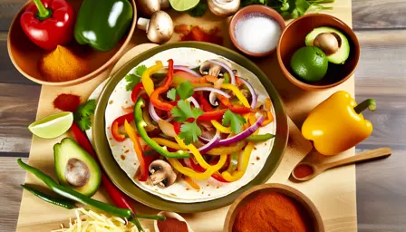 Krydret Fajitas med Friske Grøntsager