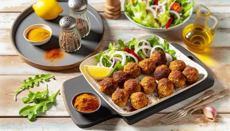 Krydret Lammefrikadeller i Airfryer