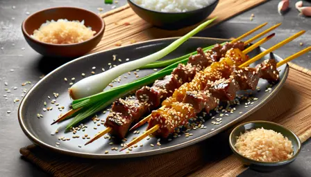 Krydret Oksekød Yakitori