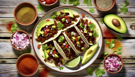 Krydret Saftige Tacos med Oksekød