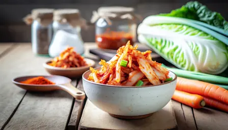 Krydret Sprød Kimchi i Skål