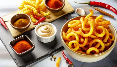 Krydret Sprøde Curly Fries