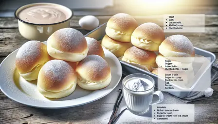 Luftige Fastelavnsboller med Vaniljecreme