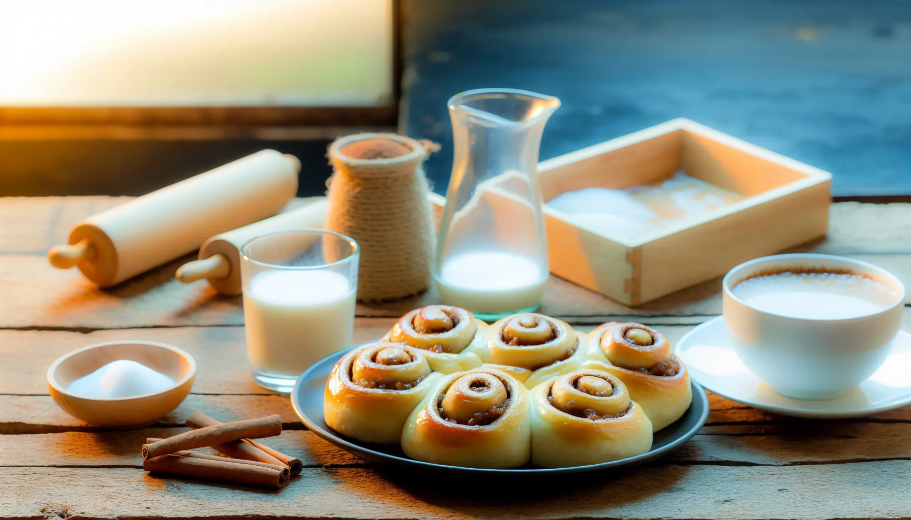 Luftige Kanelsnegle med Krydret Fyld