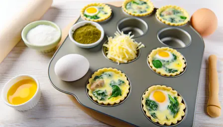 Luftige Mini Quiches i Airfryer