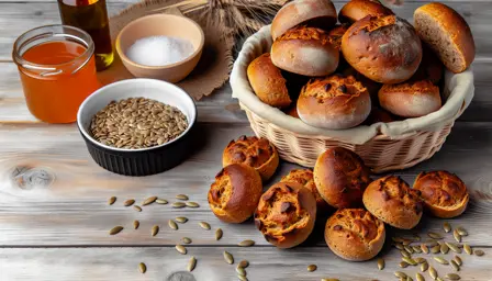 Luftige Mini Rugbrød i Airfryer