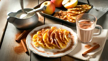 Luftige Sprøde Æbleskiver med Kanelsukker