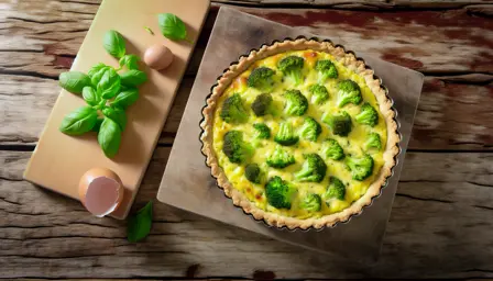 Saftig Broccolitærte i Airfryer