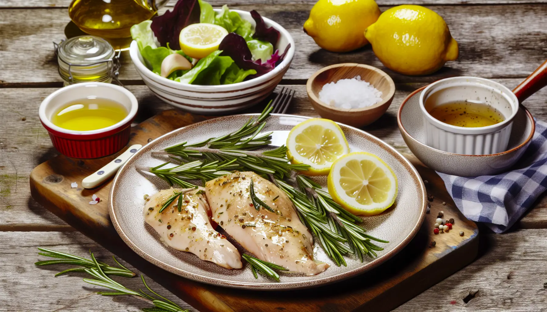 Saftig Fredagskylling med Citron, Honning og Rosmarin