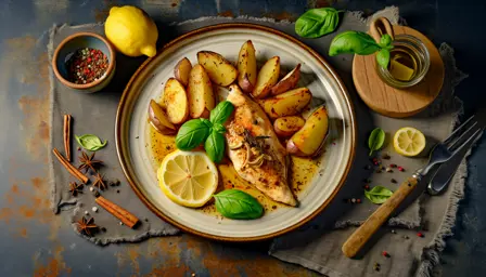 Saftig italiensk kyllingefilet med sprøde ovnkartofler