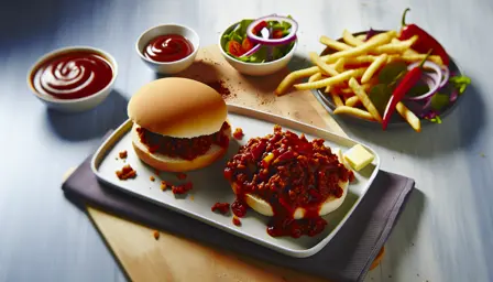 Saftig Krydret Sloppy Joes i luftfriture