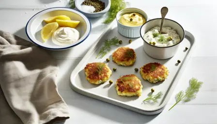 Saftige fiskefrikadeller med cremet citronremoulade