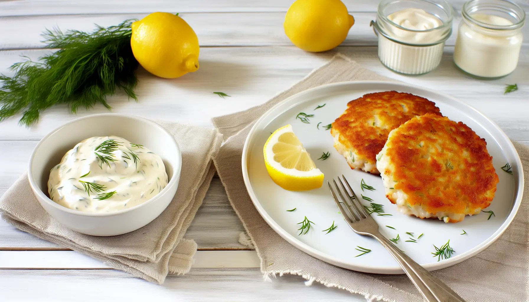 Saftige Fiskefrikadeller med Frisk Citronmayonnaise