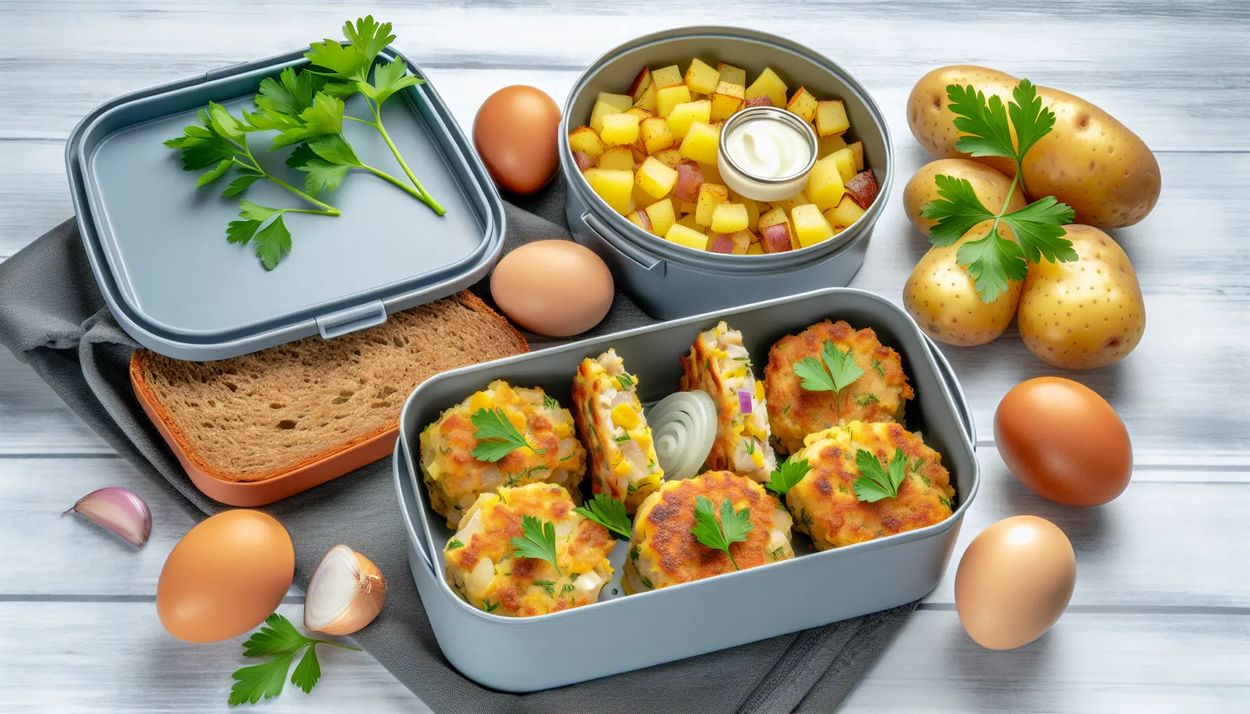 Saftige Fiskefrikadeller med Krydret Kartoffeltern