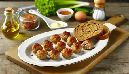 Saftige Klassiske Mini Frikadelleboller