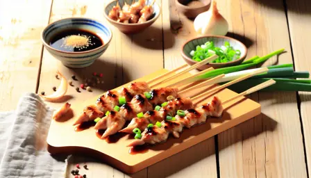 Saftige Yakitori-spyd med Teriyakisauce