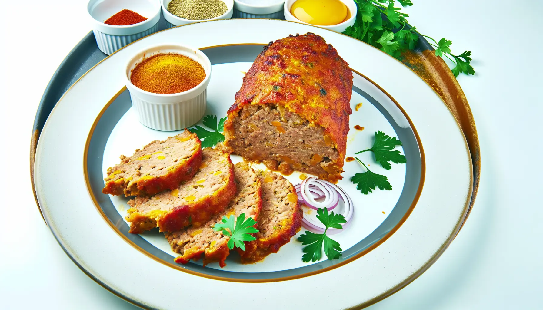 Saftigt krydret farsbrød i airfryer