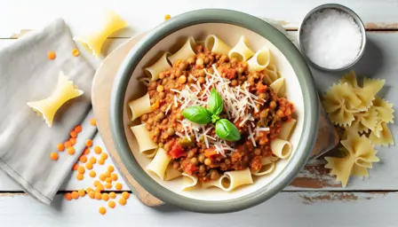 Smagfuld Linsebolognese med Pasta