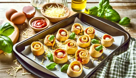 Sprøde Hjemmelavede Mini Pizza Snurrer