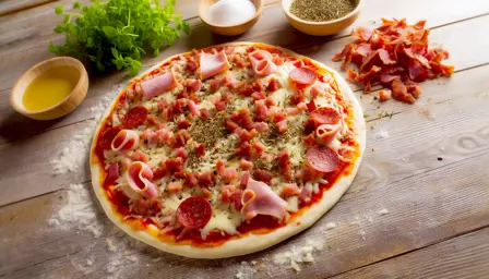 Sprød Meatlover Pizza i Airfryer