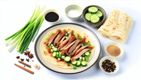 Sprød Pekingand Wraps klar til servering