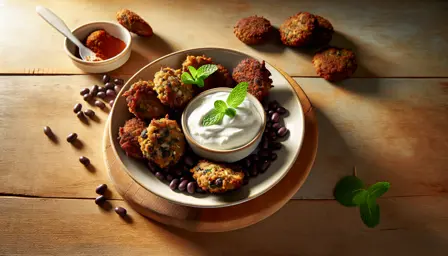 Sprøde bønnefalafler med frisk yoghurtdip