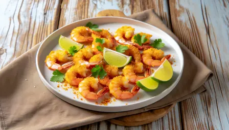 Sprøde Cajunkrydrede Rejer