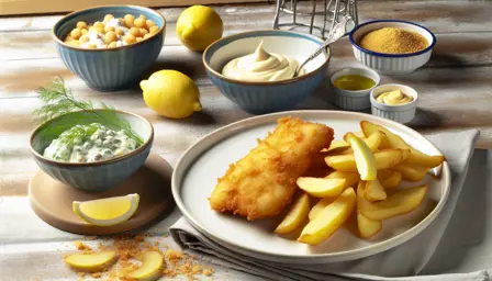 Sprøde Fish and Chips med Cremet Remoulade