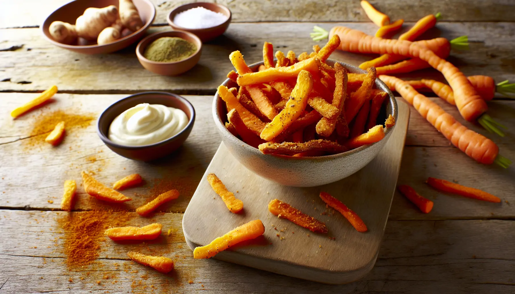 Sprøde Gulerodsfries i Airfryer