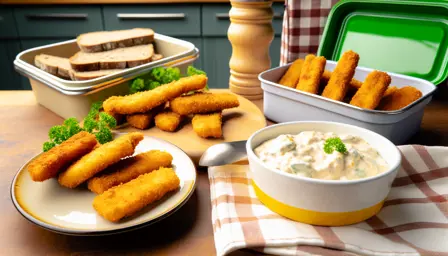 Sprøde hjemmelavede fiskefingre med grov remoulade