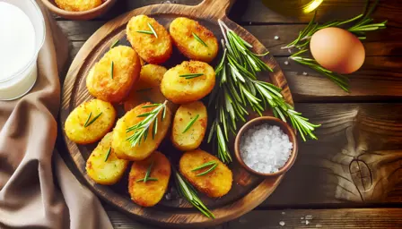 Sprøde Kartoffelkroketter med Rosmarin og Havsalt