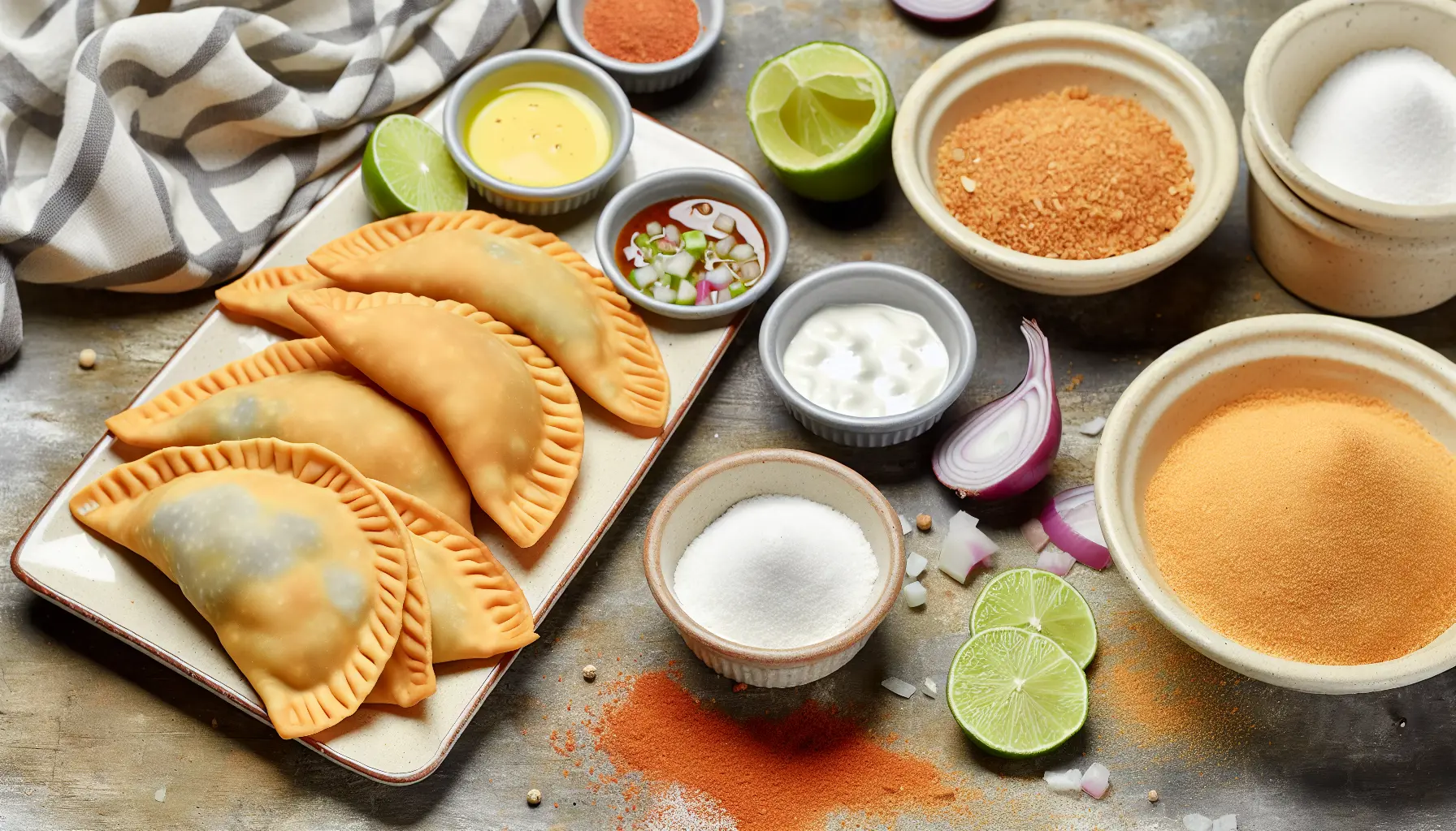 Sprøde Klassiske Empanadas på tallerken