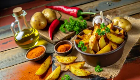 Sprøde Krydderkartoffelbåde i Airfryer