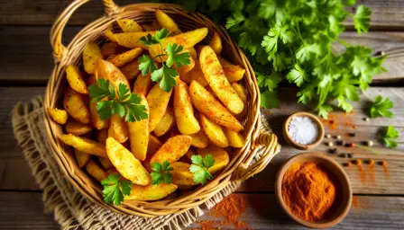 Sprøde Krydderkartofler i Airfryer