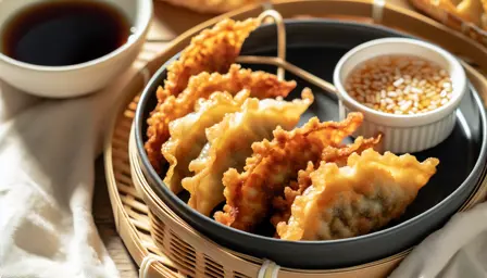 Sprøde Kylling Gyoza i Airfryer