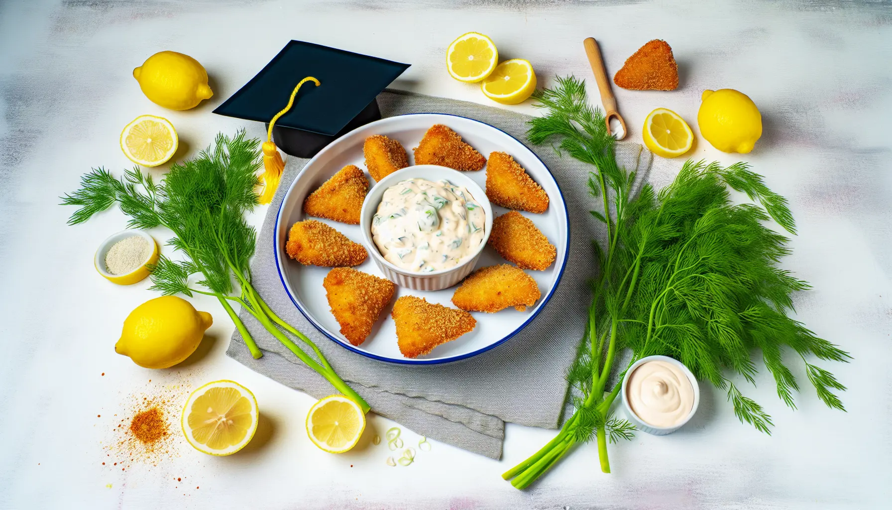 Sprøde Kyllingenuggets med Cremet Dip