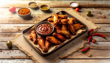 Sprøde Kyllingewings med BBQ-dip