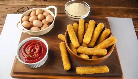 Sprøde Mozzarellasticks med Gylden Panering