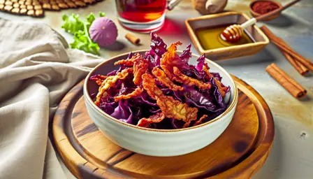 Sprøde Rødkålskrudtisser med Gløggmarinade