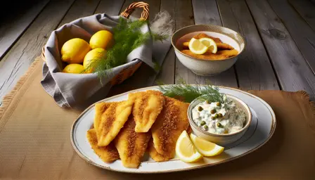 Sprøde Rødspættefileter med Hjemmelavet Remoulade