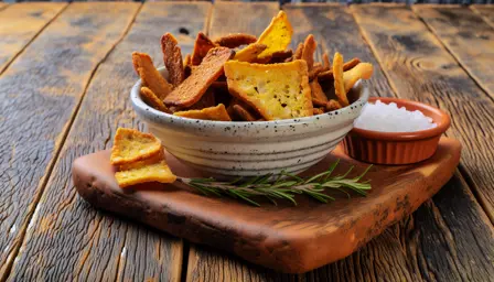 Sprøde Rugbrødschips med Havsalt