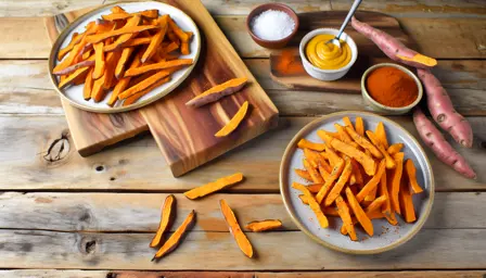 Sprøde Søde Kartofler Fries i Airfryer