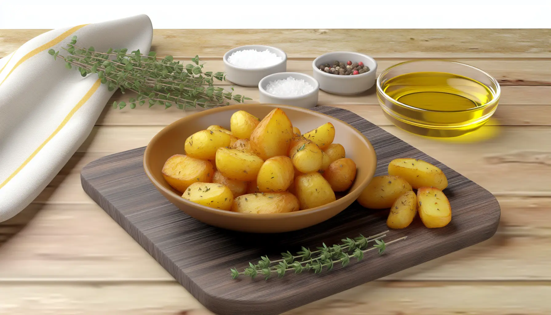 Sprøde stegte kartofler i airfryer
